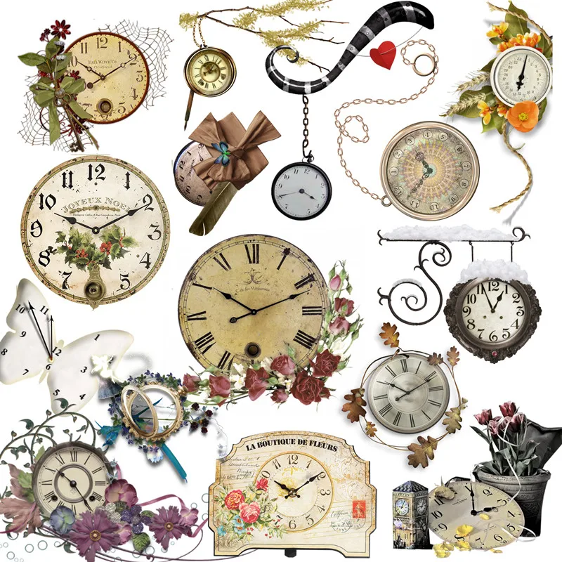 24Pcs/Pack Vintage Clock Dial Sticker DIY Craft Scrapbooking Album Junk Journal Decorative Stickers
24Pcs/Pack Vintage Clock Dial Sticker DIY Craft Scrapbooking Album Junk Journal Decorative Stickers