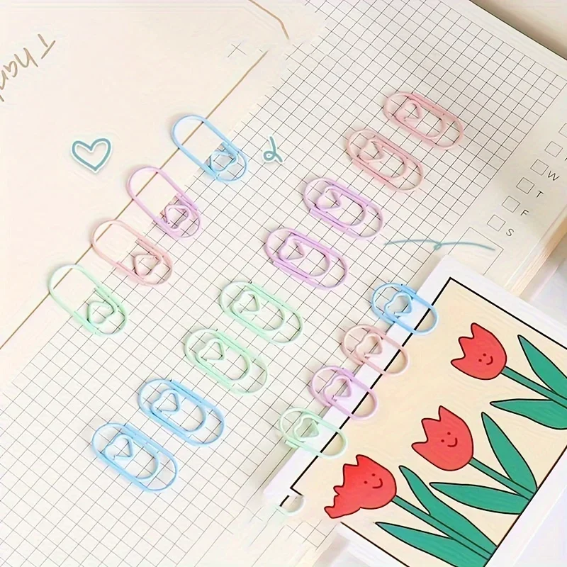 20/80pcs Mini Heart Shaped Color Paper Clip Creative Small Heart Metal-coated Shaped Paper Clip
20/80pcs Mini Heart Shaped Color Paper Clip Creative Small Heart Metal-coated Shaped Paper Clip