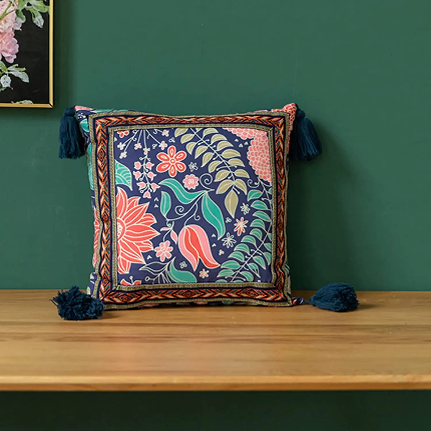 Vintage Floral Lumbar Cushion Cover with Tassles Boho Ethnic Throw Pillow Covers Pillowcase for Couch Sofa Bed
Vintage Floral Lumbar Cushion Cover with Tassles Boho Ethnic Throw Pillow Covers Pillowcase for Couch Sofa Bed