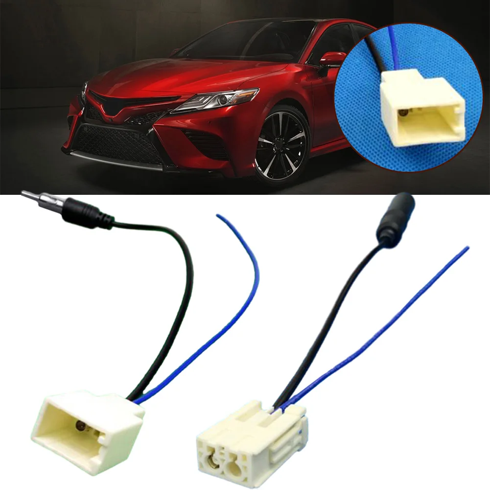 

2pcs DC12V Car Radio Stereo Audio CD Wiring Harness Changer Antenna Female/Male Plug Cable Adapter For Toyota/ For-Crown/ Prado