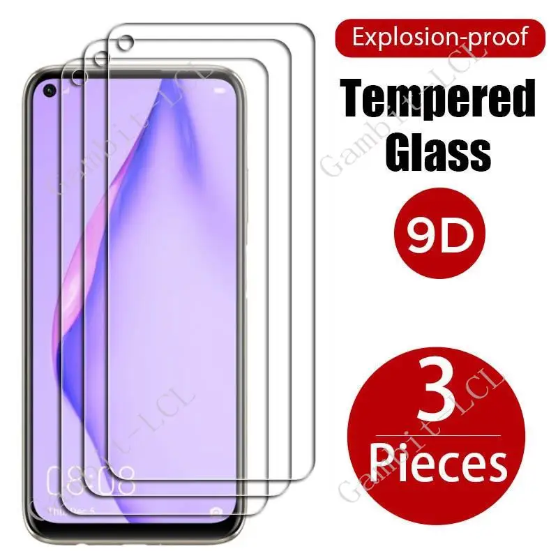 

3PCS For Huawei P40 lite Tempered Glass Protective HuaweiP40lite P40lite Nova 6 SE 7I Nova6SE 6.4" Screen Protector Cover Film