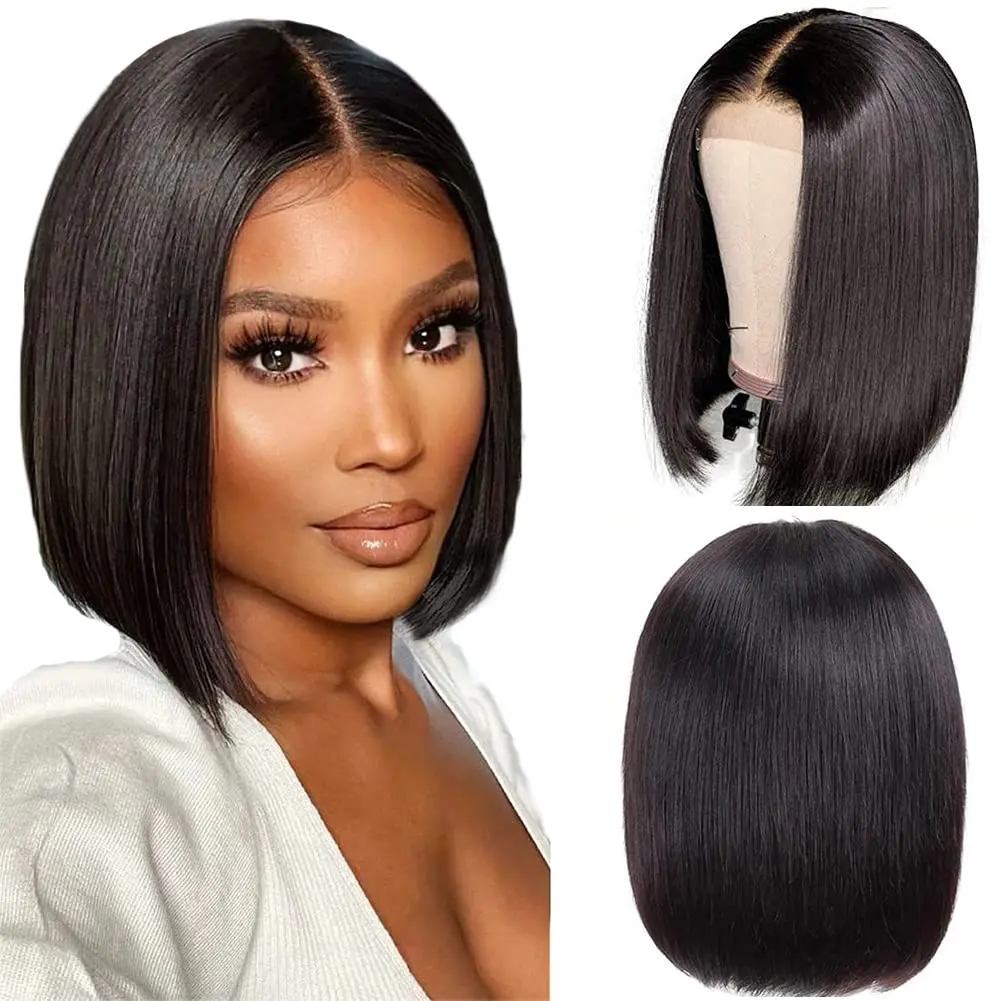 YEZ Short Wig Human Hair Bone Straight Lace Front Human Hair Wig Bob Brazilian 5x5x1 Lace Closure Wig For Black Woman Y57318
YEZ Short Wig Human Hair Bone Straight Lace Front Human Hair Wig Bob Brazilian 5x5x1 Lace Closure Wig For Black Woman Y57318