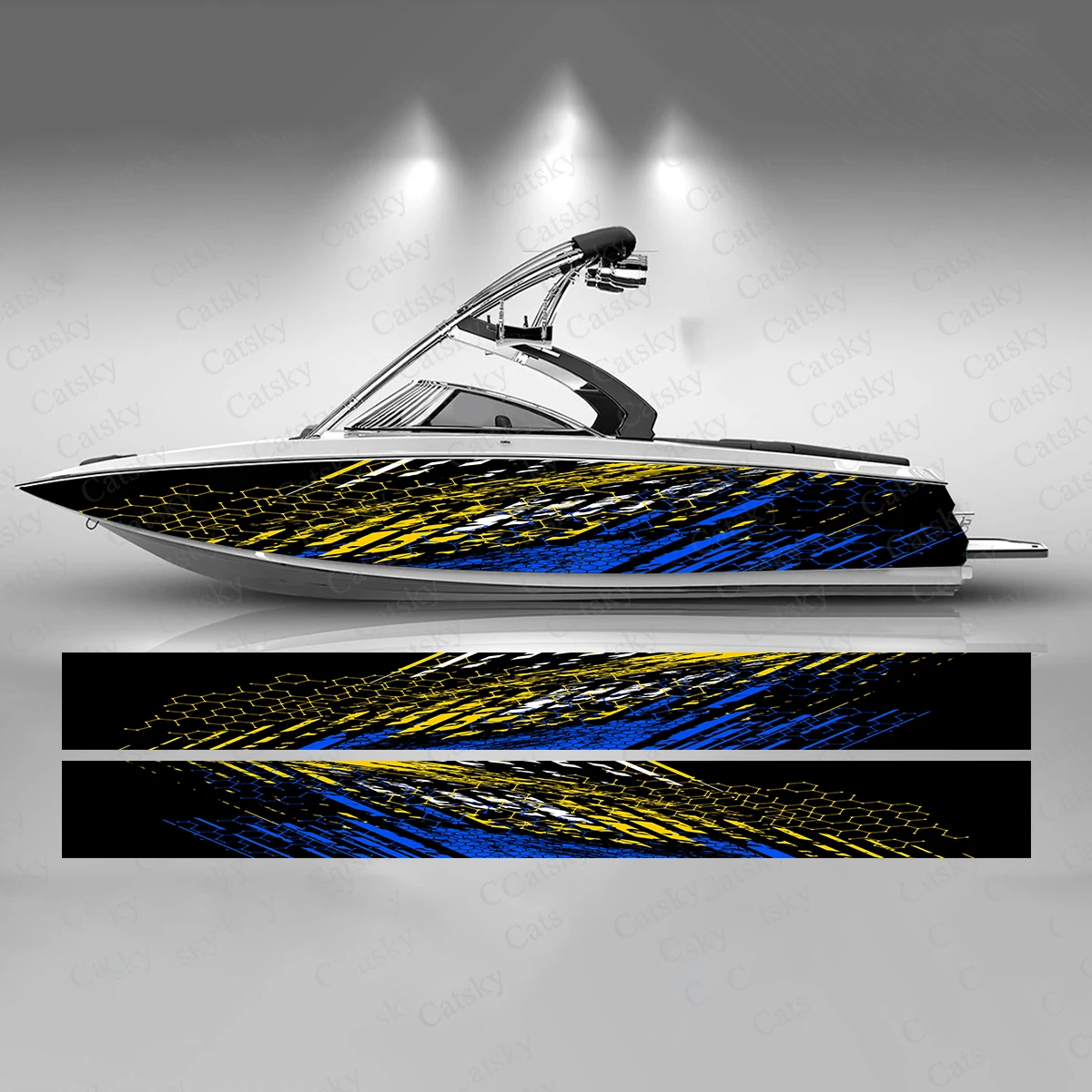 Tire Tracks Design Colorful Boat Sticker Fashion Custom Fish Boat-Sticker Vinyl Waterproof Boat Wrap Graphic Boat Wrap Decal
Tire Tracks Design Colorful Boat Sticker Fashion Custom Fish Boat-Sticker Vinyl Waterproof Boat Wrap Graphic Boat Wrap Decal