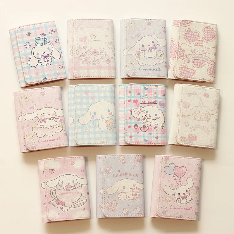 Cartoon Sanrio Wallet Kuromi Cartoon Print Compact Wallet Tri-fold thin PU Wallet For Women Coin Purse Birthday Gifts Wholesale
Cartoon Sanrio Wallet Kuromi Cartoon Print Compact Wallet Tri-fold thin PU Wallet For Women Coin Purse Birthday Gifts Wholesale
