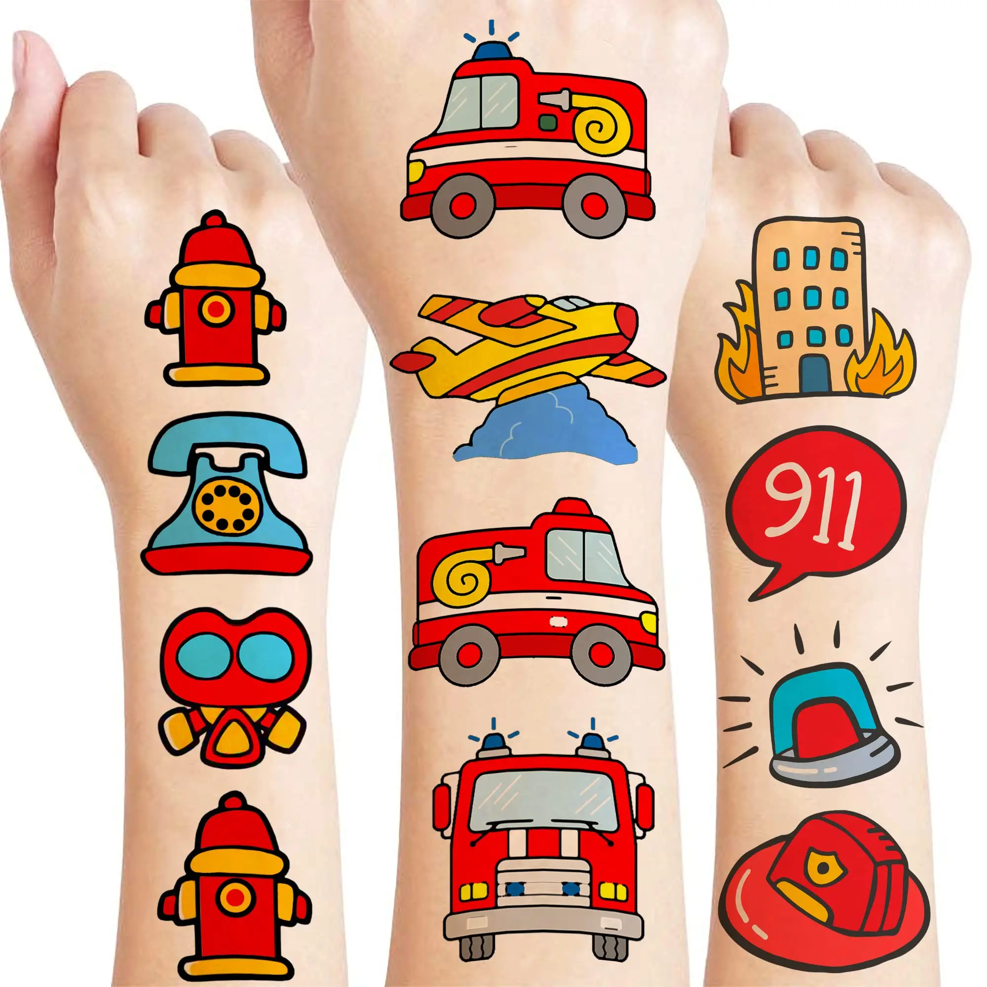 Firefighter Temporary Tattoos Kids Stickers for Boys Fireman Party Supplies Fire Truck Toy Favors Birthday Decorations Gifts
Firefighter Temporary Tattoos Kids Stickers for Boys Fireman Party Supplies Fire Truck Toy Favors Birthday Decorations Gifts