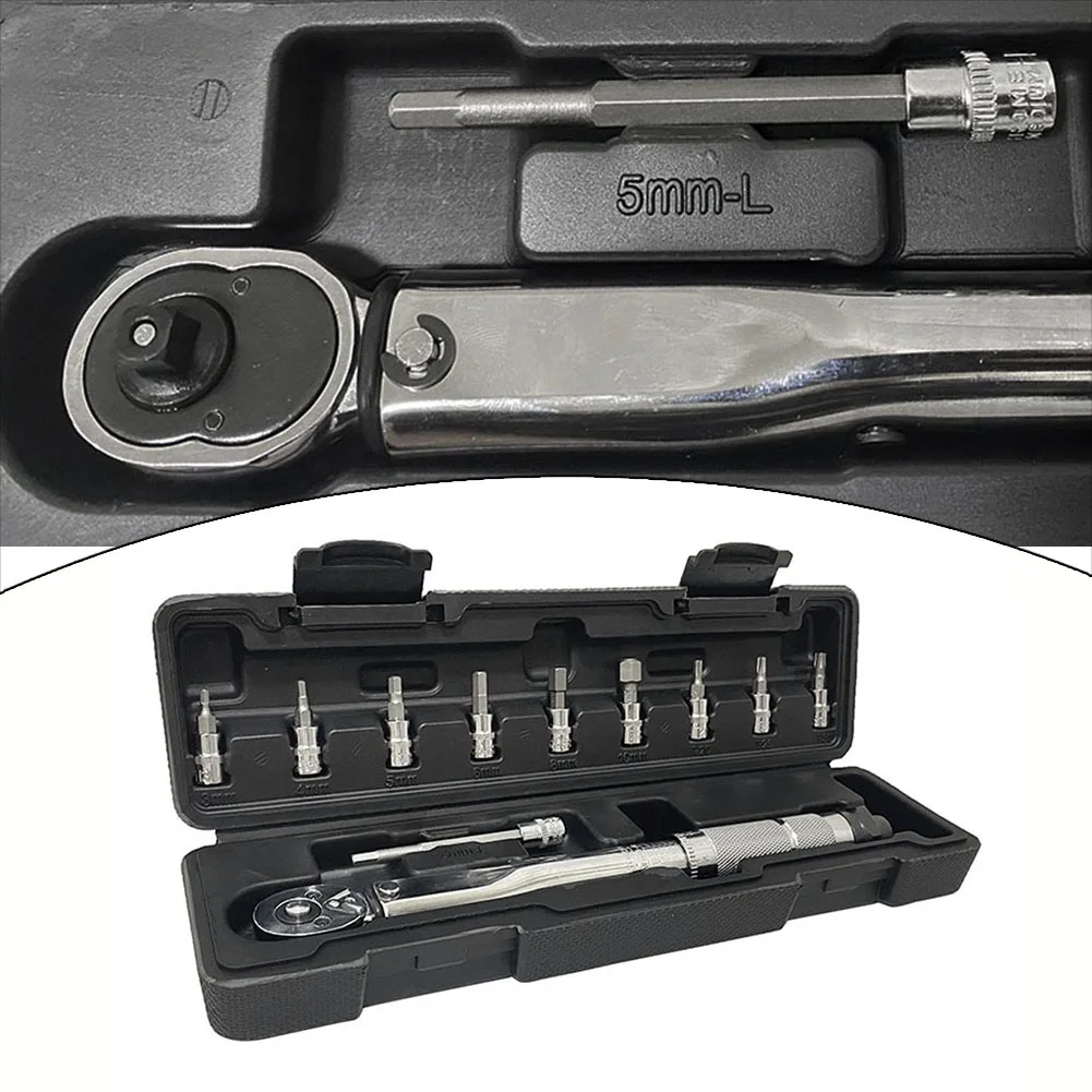 11pcs/set 1/4Inch Drive Adjustable Click Torque Wrenches 5-25Nm With 9 Socket For Repairing Machines Tools Accessories
11pcs/set 1/4Inch Drive Adjustable Click Torque Wrenches 5-25Nm With 9 Socket For Repairing Machines Tools Accessories