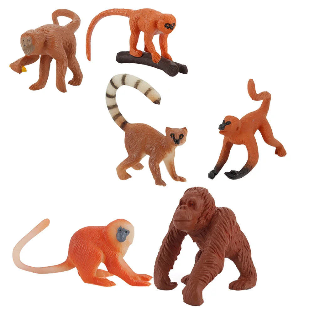6Pcs Simulation Monkey Monkey Figure Toys Realistic Long- tailed Monkey Model Decoration
6Pcs Simulation Monkey Monkey Figure Toys Realistic Long- tailed Monkey Model Decoration