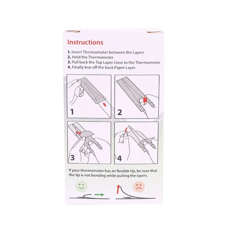 100Pcs/Box Universal Disposable Digital Thermometer Probe Cover Sleeve for Oral Armpit Rectal Electric Glass Dropship
100Pcs/Box Universal Disposable Digital Thermometer Probe Cover Sleeve for Oral Armpit Rectal Electric Glass Dropship