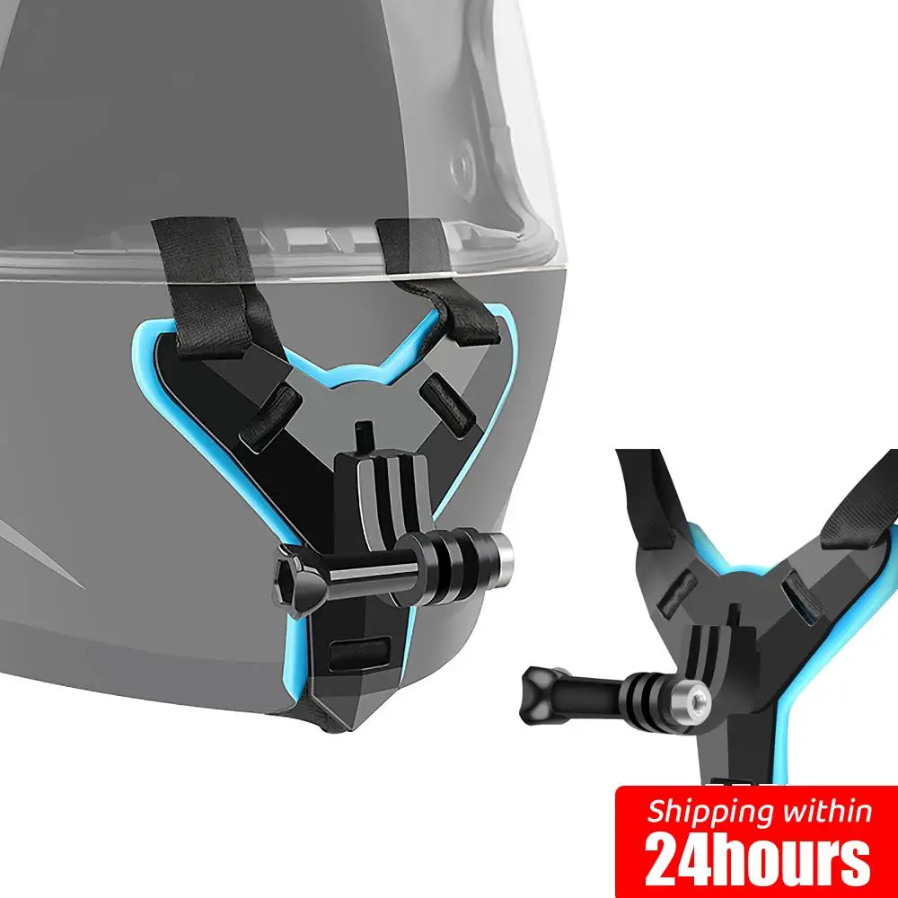 

Motorcycle Helmet Front Chin Bracket Holder Mount for GoPro Hero 12 11 10 9 8 7 Xiaomi Yi 4K Sjcam H9r Insta360 One x2 Accessory