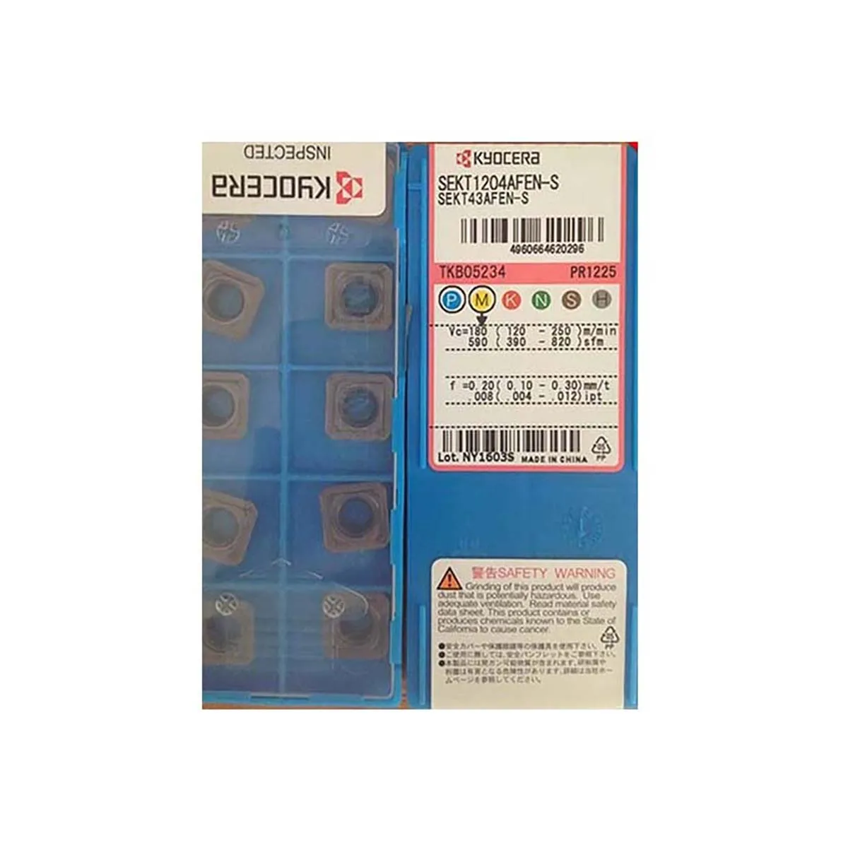 Kyocer a 100% Original SEKT SEKT12 SEKT1204 SEKT1204AFEN S PR1225 Carbide Turning Inserts
Kyocer a 100% Original SEKT SEKT12 SEKT1204 SEKT1204AFEN S PR1225 Carbide Turning Inserts