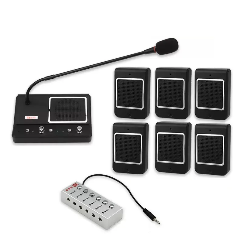 6-way Bus Station Ticket Office Window Interphone System Two-way Window Intercom For Bank (10w main machine+10w outer speaker)
6-way Bus Station Ticket Office Window Interphone System Two-way Window Intercom For Bank (10w main machine+10w outer speaker)