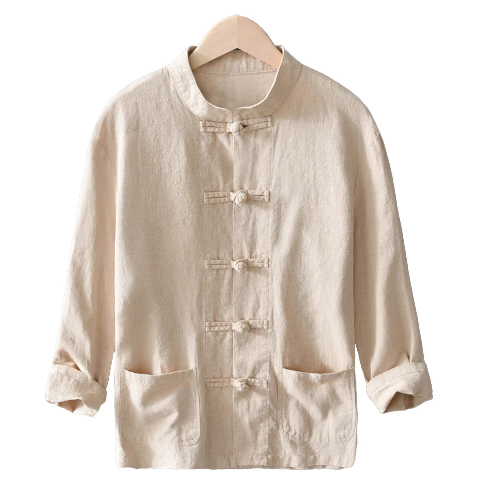 Vintage Chinese Traditional Kung Fu Tai Chi Shirts For Men Coat Tang Suit Uniform Linen Solid Color Shirts And Blouses Clothing
Vintage Chinese Traditional Kung Fu Tai Chi Shirts For Men Coat Tang Suit Uniform Linen Solid Color Shirts And Blouses Clothing