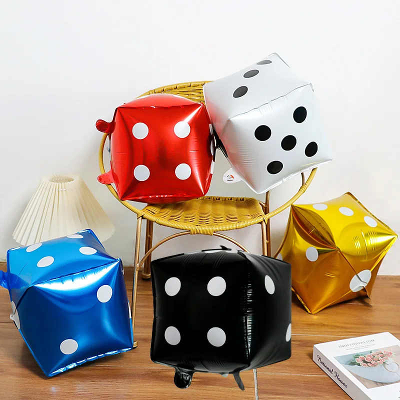 

Inflatable Fried Big Dice Toys Outdoor Game Tools Casino Poker Party Decorations Pool Beach Kawaii Anime Balloon Cartoon Toys
