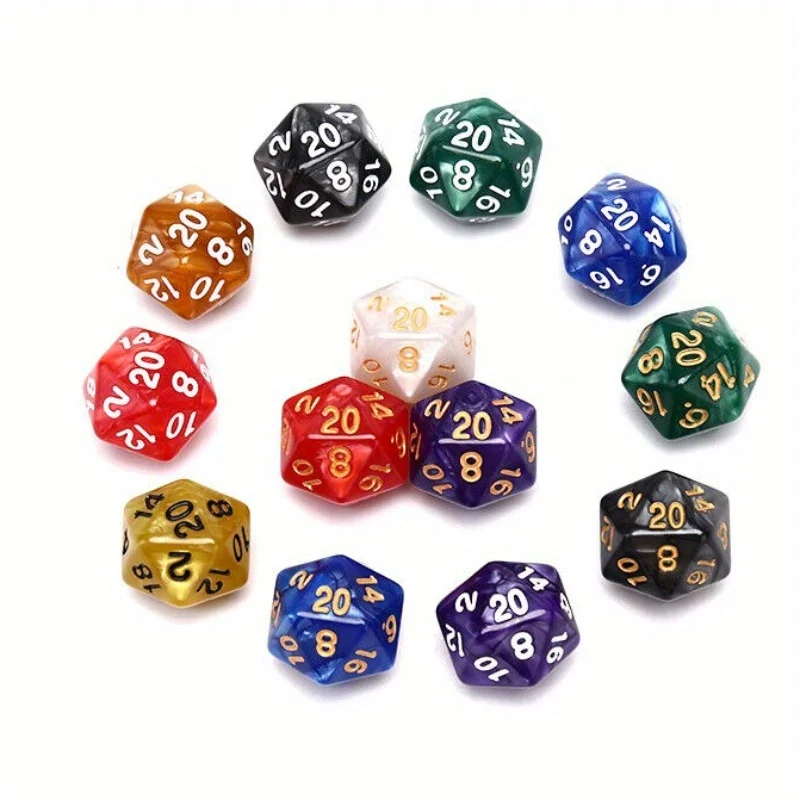 1 шт. прочные перламутровые D20 акриловые игральные кости с 20 сторон для настольной игры
1 шт. прочные перламутровые D20 акриловые игральные кости с 20 сторон для настольной игры