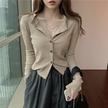 Early Autumn Long-sleeved Sweater Women 2021 New Western-style Slim Sexy Cardigan Short Coat Trend
Early Autumn Long-sleeved Sweater Women 2021 New Western-style Slim Sexy Cardigan Short Coat Trend