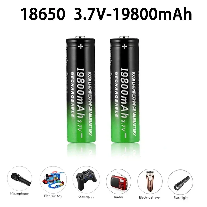 18650 Rechargeable Battery 3.7V 19800MAh for Microphone Electric Toys Gamepad Radio Electric Shaver Flashlight Lithium Battery
18650 Rechargeable Battery 3.7V 19800MAh for Microphone Electric Toys Gamepad Radio Electric Shaver Flashlight Lithium Battery