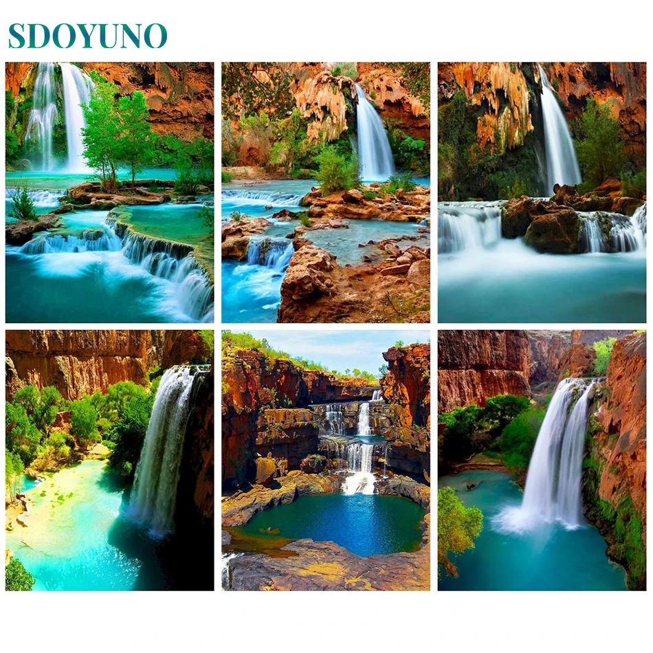 SDOYUNO Painting By Numbers DIY Waterfall Modern Wall Art Picture Of Coloring By Numbers For Adult Kit For Home Decor Art Gift
SDOYUNO Painting By Numbers DIY Waterfall Modern Wall Art Picture Of Coloring By Numbers For Adult Kit For Home Decor Art Gift