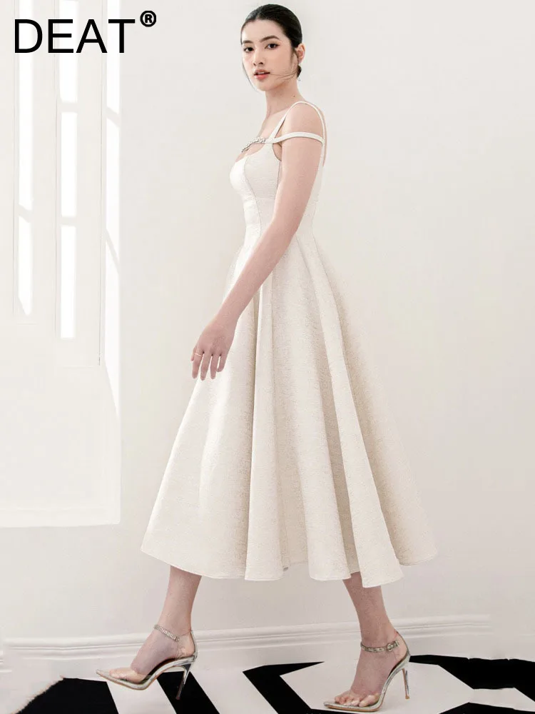 DEAT Elegant Dress Slip Rhinestone Decoration High Waist Pleated Women's Evening Party Dresses 2024 Summer New Fashion 35Z551
DEAT Elegant Dress Slip Rhinestone Decoration High Waist Pleated Women's Evening Party Dresses 2024 Summer New Fashion 35Z551