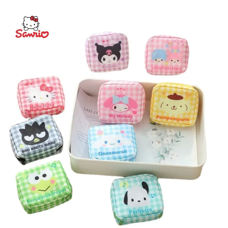 Sanrio Anime Cartoon Cute Kawa New Iko Melody Cinnamon Roll Kulomi Square Sanitary Napkin Lipstick Powder Storage Bag Wholesale 
Sanrio Anime Cartoon Cute Kawa New Iko Melody Cinnamon Roll Kulomi Square Sanitary Napkin Lipstick Powder Storage Bag Wholesale