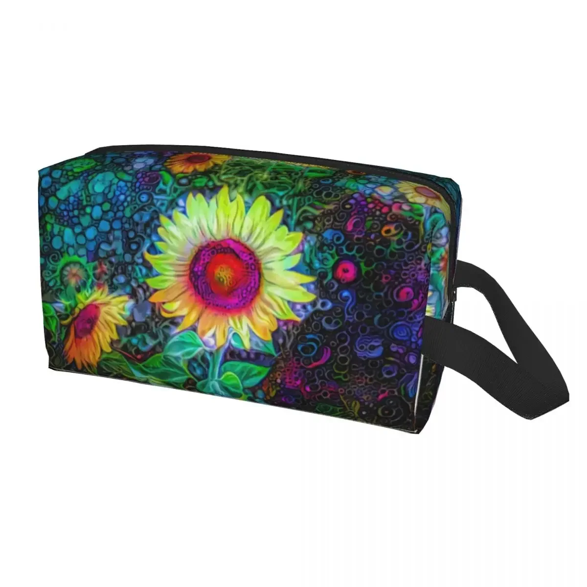 Custom Colorful Sunflowers Travel Cosmetic Bag Women Floral Flower Makeup Toiletry Organizer Lady Beauty Storage Dopp Kit
Custom Colorful Sunflowers Travel Cosmetic Bag Women Floral Flower Makeup Toiletry Organizer Lady Beauty Storage Dopp Kit