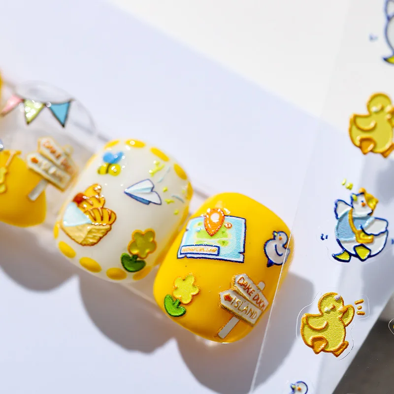 5D Cute Cartoon Duck Soft Reliefs Self Adhesive Nail Art Decorations Stickers Girls Lovely 3D Nail Decals Wholesale Dropshipping
5D Cute Cartoon Duck Soft Reliefs Self Adhesive Nail Art Decorations Stickers Girls Lovely 3D Nail Decals Wholesale Dropshipping