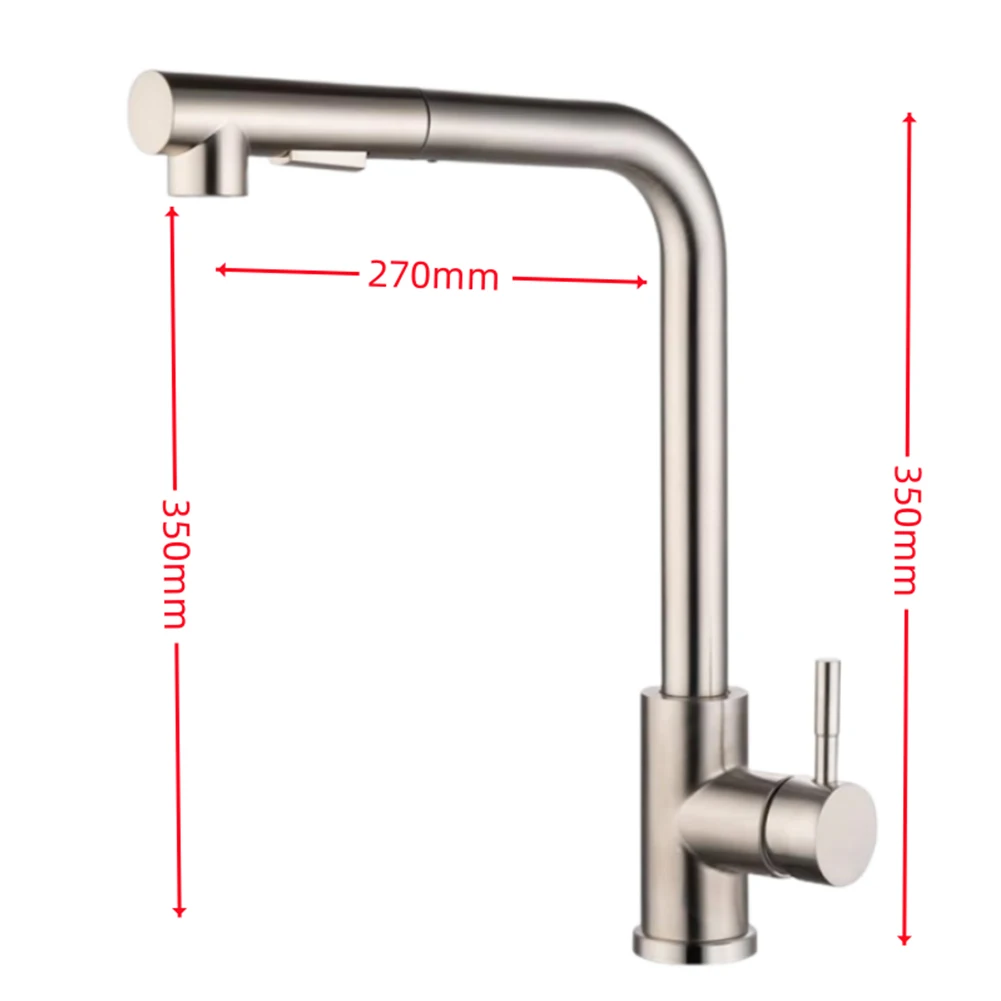 Brushed Nickel Kitchen Sink Faucet Pull Out Design Two Model Stream Spray Prevents Impurities and Pollution
Brushed Nickel Kitchen Sink Faucet Pull Out Design Two Model Stream Spray Prevents Impurities and Pollution
