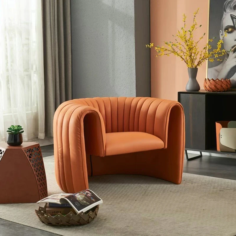 

Nordic Designer Sofa Living Room Round Corner Barber European Salon Library Hair Stylist Chairs Cute Paresseux Korean Furniture