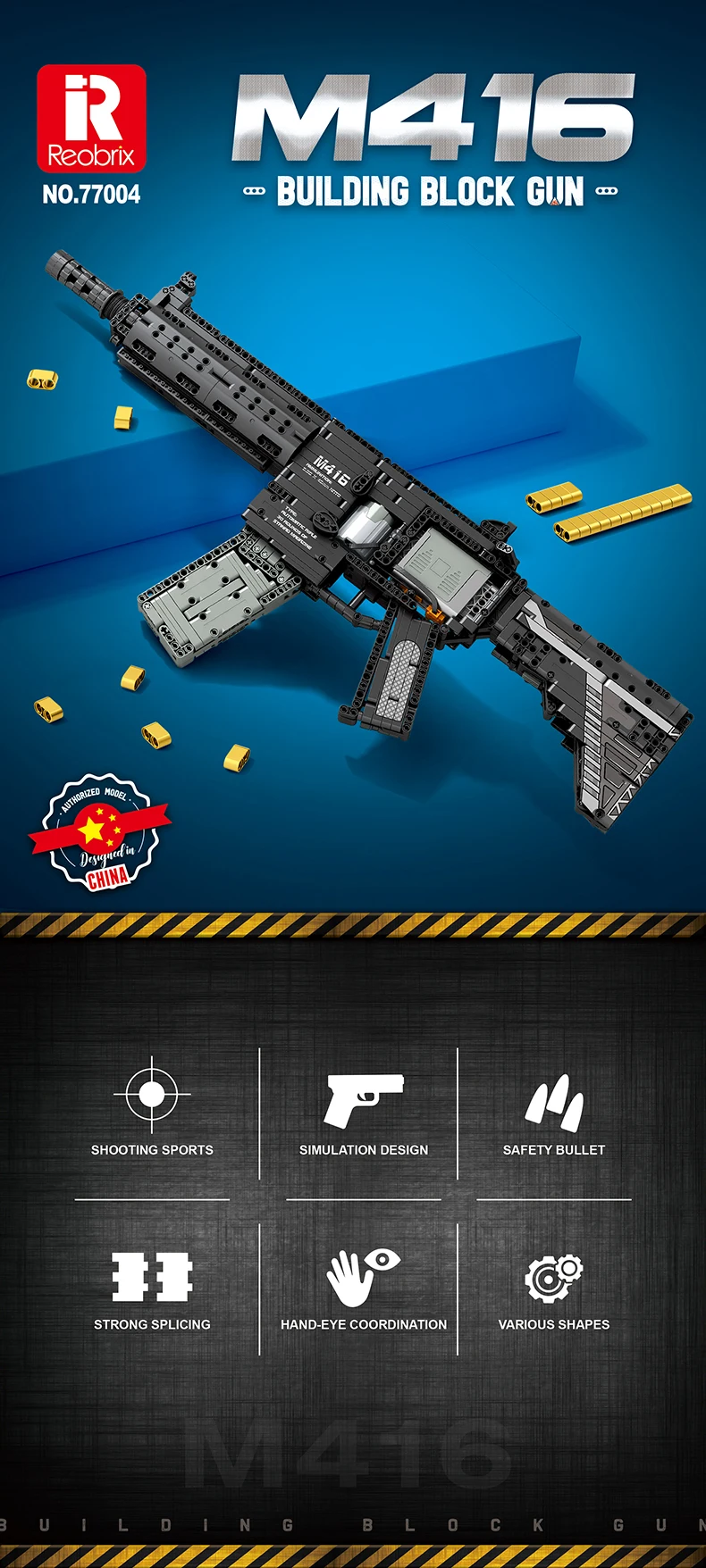 1188PCS M416 Rifle Building Block Model City Police Military Weapon Series Gun Puzzle Assembly Bricks Toys For Boy Child Gift 1188PCS M416 Rifle Building Block Model City Police Military Weapon Series Gun Puzzle Assembly Bricks Toys For Boy Child Gift