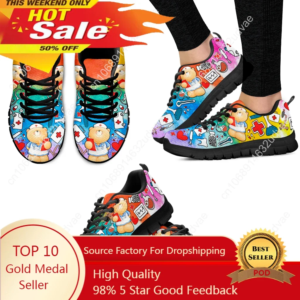 Cute Bear Nurse Shoes Gradient Star Medical Shoes First Aid Medical Print Lightweight Outdoor Shoes Zapatos Planos
Cute Bear Nurse Shoes Gradient Star Medical Shoes First Aid Medical Print Lightweight Outdoor Shoes Zapatos Planos