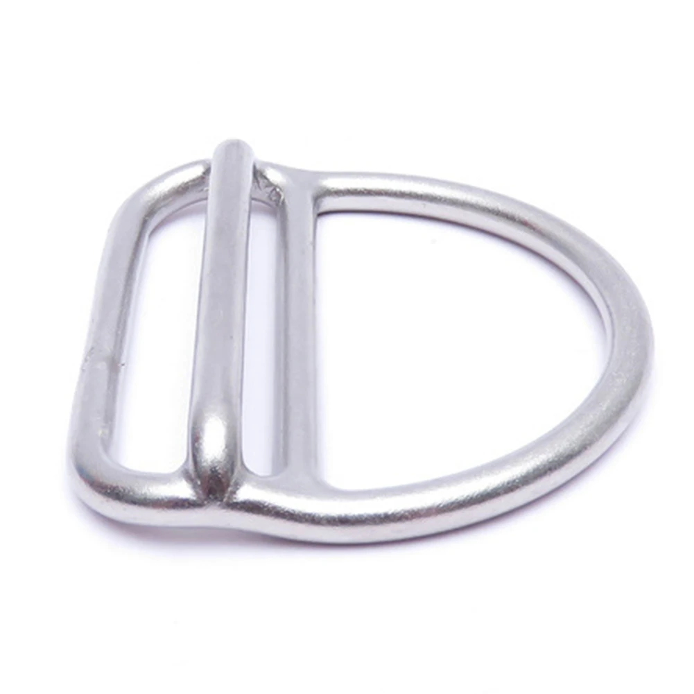 

Scuba Diving Stainless Steel Double Gear Slot Quick Adjust D Ring Buckle Scuba Diving Weight Belt Keeper BCD Accessories