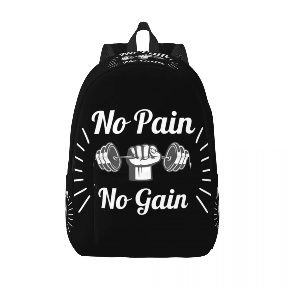 No Pain No Gain Fitness Workout Travel Canvas Backpack Women Men School Laptop Bookbag Bodybuilding College Student Daypack Bags
No Pain No Gain Fitness Workout Travel Canvas Backpack Women Men School Laptop Bookbag Bodybuilding College Student Daypack Bags