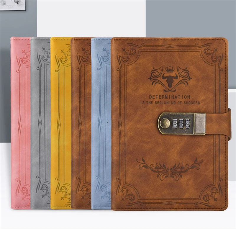 200 Pages A5Journal Travelers Notebook Weekly Planner Retro Password Book With Lock Diary Hand Ledger Student Notepad Stationery
200 Pages A5Journal Travelers Notebook Weekly Planner Retro Password Book With Lock Diary Hand Ledger Student Notepad Stationery