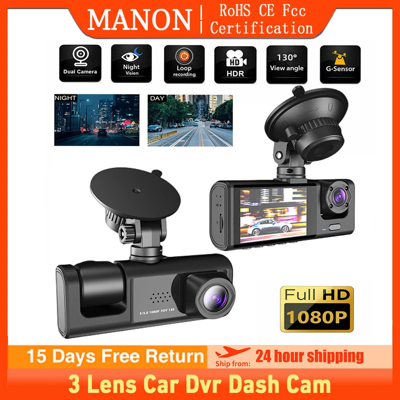 MANON Dash Cam Car Camera 1080P Video Loop Recorder Dashcam Black Box Dual Lens Inside Car DVR Rear View Camera Car Accessory
MANON Dash Cam Car Camera 1080P Video Loop Recorder Dashcam Black Box Dual Lens Inside Car DVR Rear View Camera Car Accessory