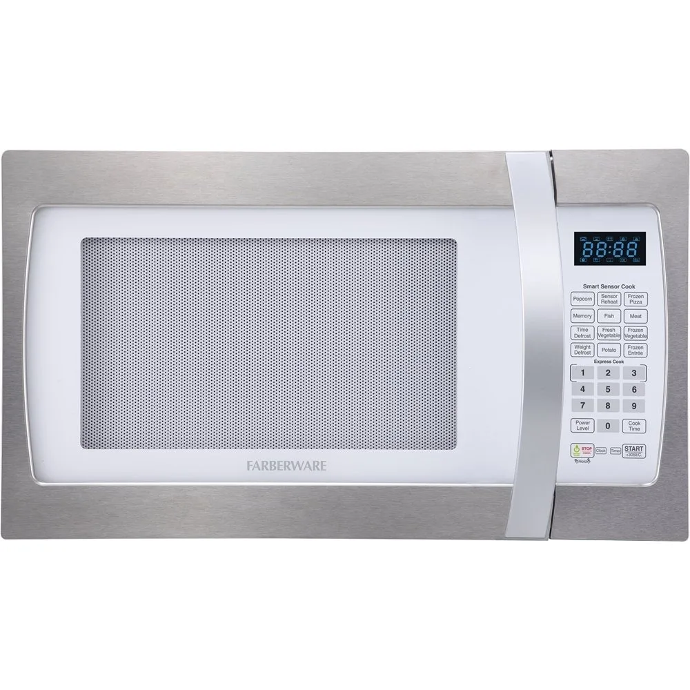 Microwave Oven, 1.3 Cubic Foot Cooking Capacity, Blue LED Display with Kitchen Timer and Clock, Microwave Oven
Microwave Oven, 1.3 Cubic Foot Cooking Capacity, Blue LED Display with Kitchen Timer and Clock, Microwave Oven