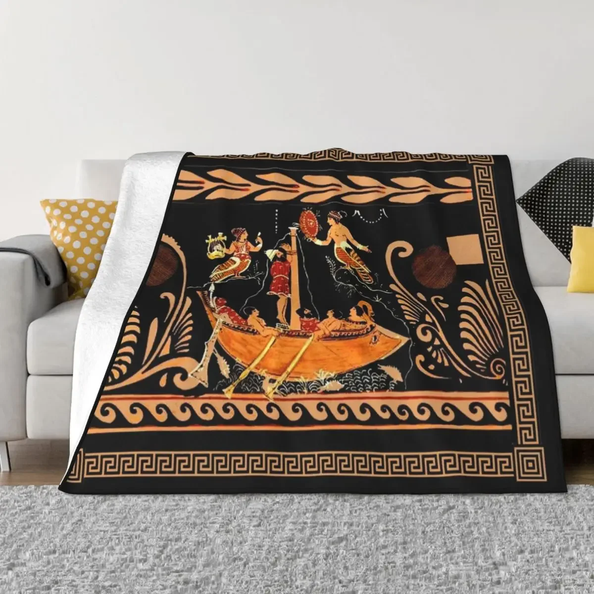GREECE : Vintage Ulysses and The Sirens Print Throw Blanket Sofa Summer christmas gifts Blankets
GREECE : Vintage Ulysses and The Sirens Print Throw Blanket Sofa Summer christmas gifts Blankets