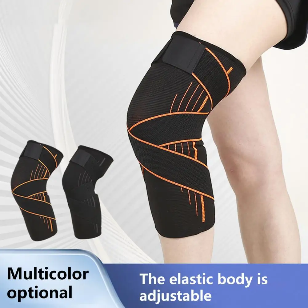 

Sports Fitness Knee Pads Support Bandage Braces Elastic Sport Compression Sleeve Basketball Leg Sleeve Stretchy Knee Support