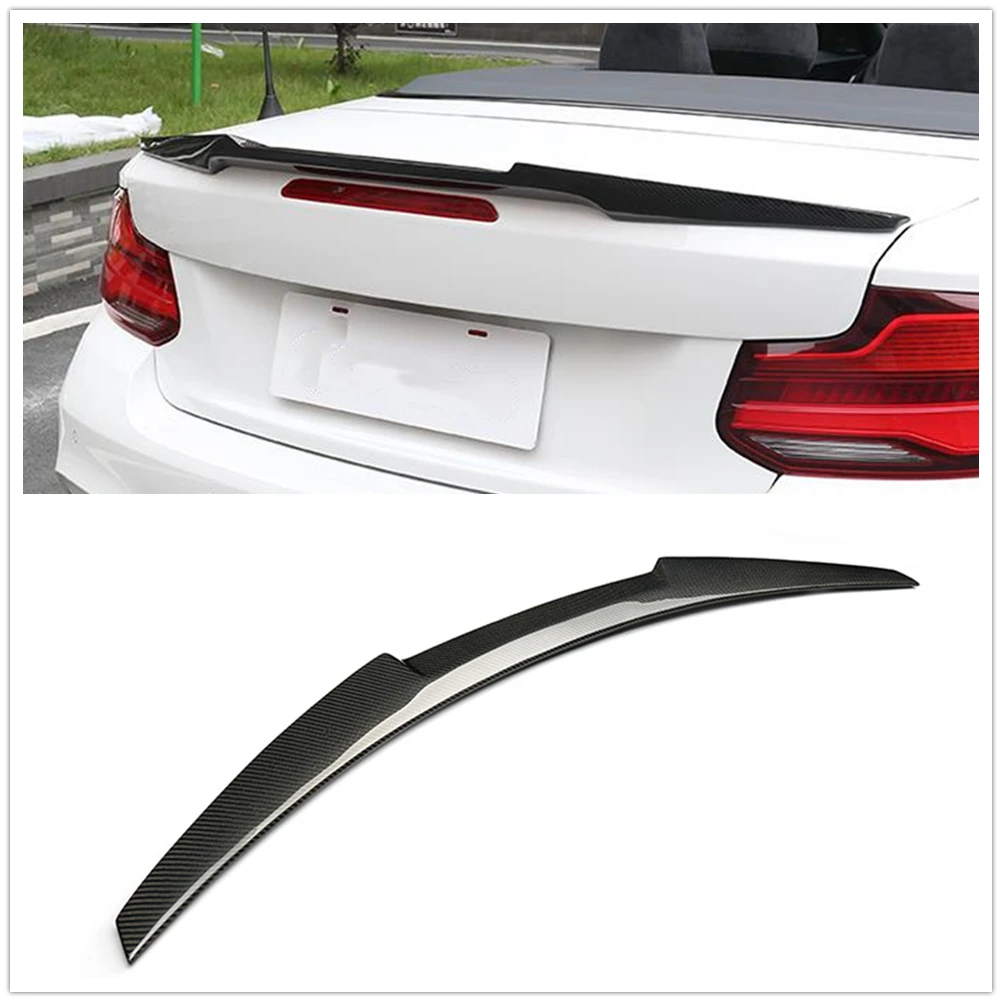 

M4 Style Carbon Fiber Rear Trunk Spoiler Wing Lip For BMW 2 Series F22 F23 F87 M2 218i 220i 228i M235i M240i 2014-2021 2-Door