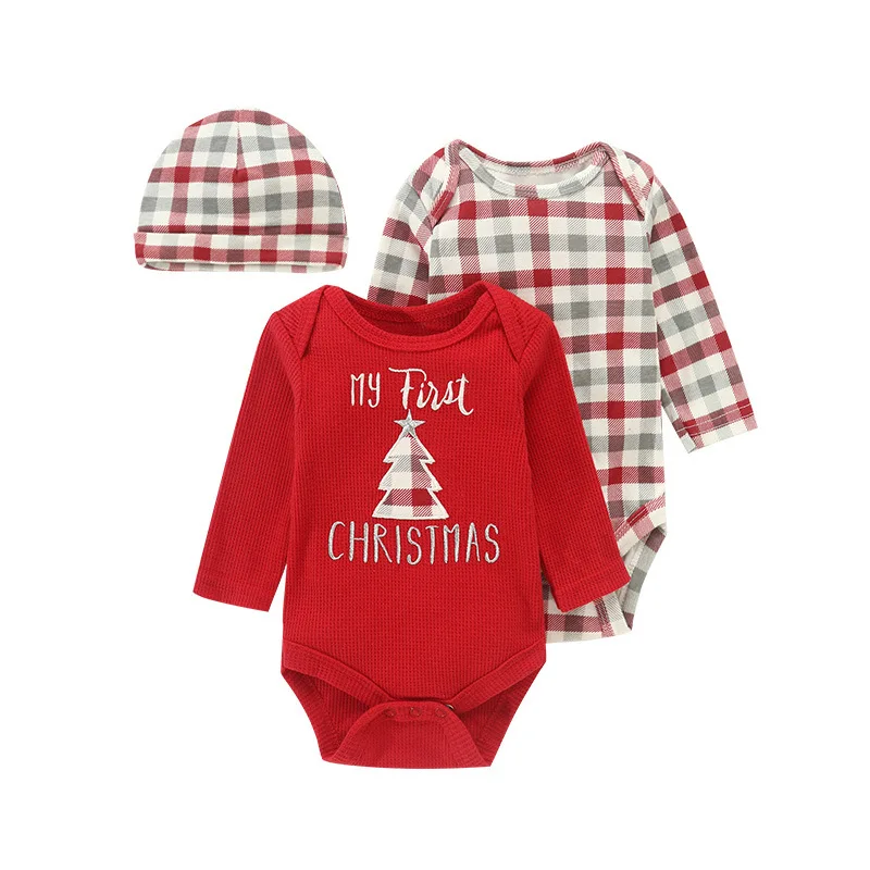 Newborn Baby 0 To 12 Months 3 Pack Rompers Sets Bebe Unisex Christmas Clothes Bodysuits for Boy Girls Groups Long Sleeve Outfit
Newborn Baby 0 To 12 Months 3 Pack Rompers Sets Bebe Unisex Christmas Clothes Bodysuits for Boy Girls Groups Long Sleeve Outfit
