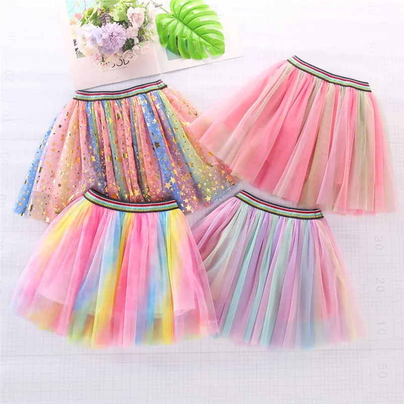 Children's Rainbow Mesh tutu Skirt for Girls Clothing Princess Kids Birthday Princess Show Dance Waist Skirt
Children's Rainbow Mesh tutu Skirt for Girls Clothing Princess Kids Birthday Princess Show Dance Waist Skirt
