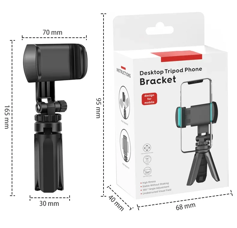 Portable Tripod Mini Desktop Tripod Suitable For IPhone Samsung Multi-angle Adjustment Smartphone Live Camera Stabilizer Bracket Portable Tripod Mini Desktop Tripod Suitable For IPhone Samsung Multi-angle Adjustment Smartphone Live Camera Stabilizer Bracket