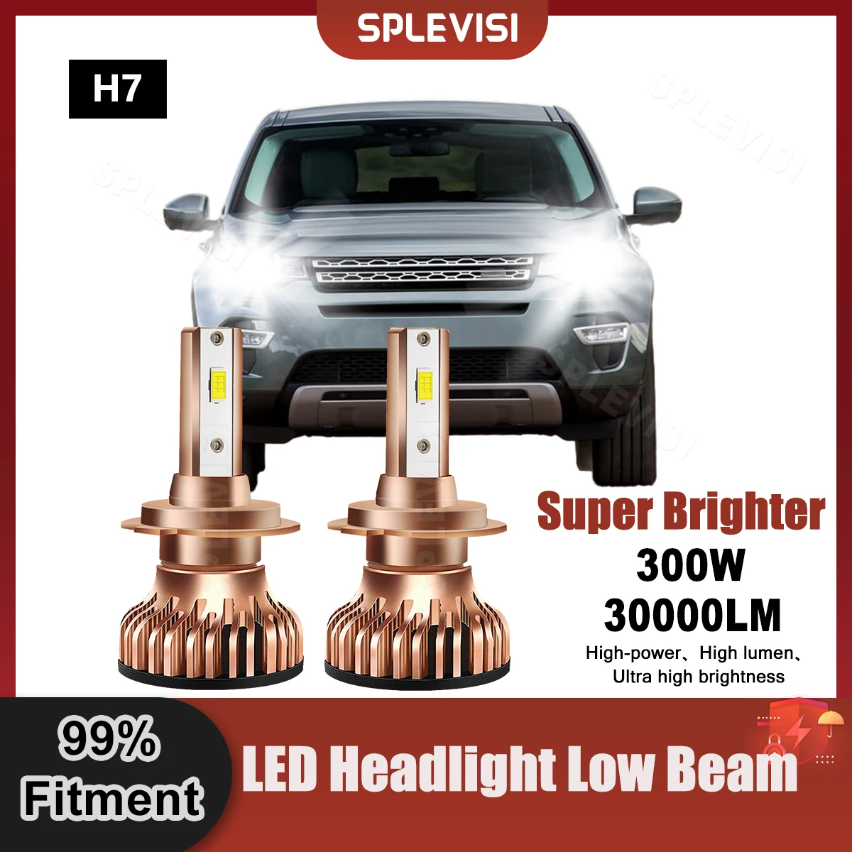 SPLEVISI H7 светодиодный передние фары ближнего света 9V-24V 300W 30000LM для Land Rover Discovery Sport 2014 2015 2016 2017 2018 2019
SPLEVISI H7 светодиодный передние фары ближнего света 9V-24V 300W 30000LM для Land Rover Discovery Sport 2014 2015 2016 2017 2018 2019