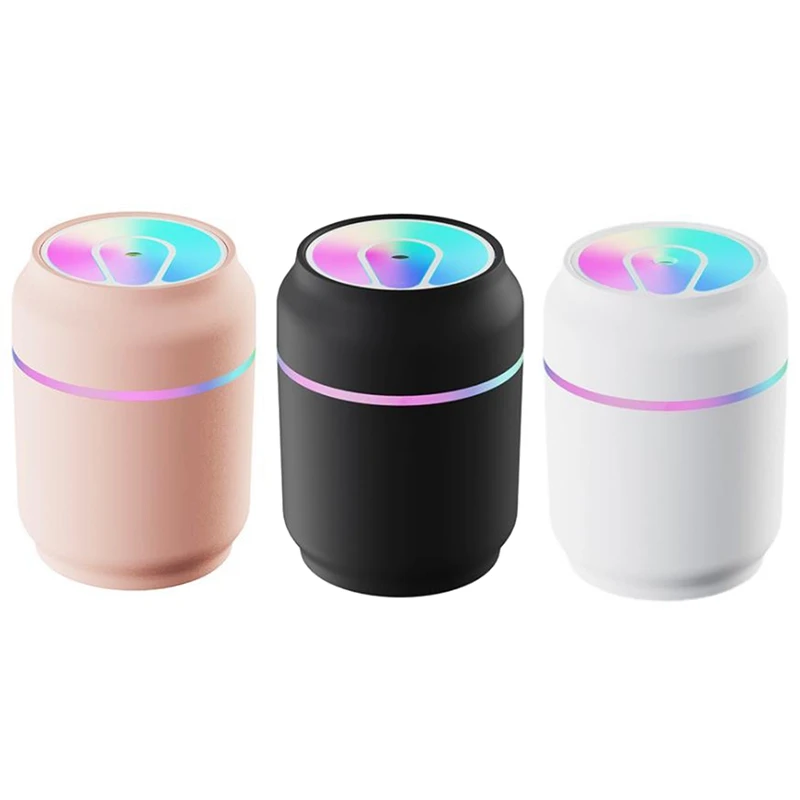 

200ML Mini Air Humidifier Aroma Essential Oil Aromatherapy Diffuser For Home Car Fogger Mist Maker With Night Lamp