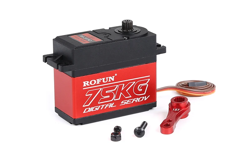 FVITEU 75KG Metal Gear Steering Servo (15T/17T Double-sided CNC Metal Servo Arm) for 1/5 HPI KM Rovan Baja 5B SS 5T 5SC
FVITEU 75KG Metal Gear Steering Servo (15T/17T Double-sided CNC Metal Servo Arm) for 1/5 HPI KM Rovan Baja 5B SS 5T 5SC