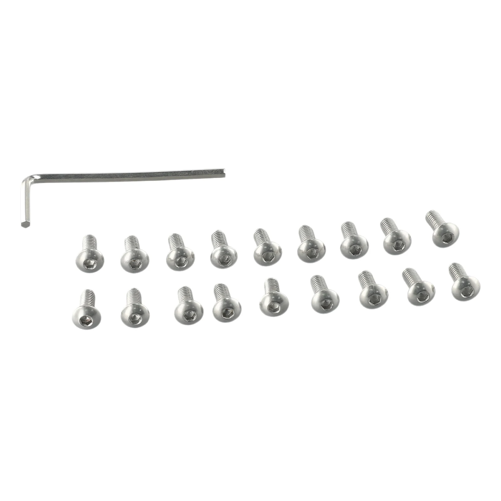 Electric Scooter Screws Wrench 10*4mm 18 X Screws Repair Parts Silver Steel Tools W/Wrench For NINEBOT Max G30
Electric Scooter Screws Wrench 10*4mm 18 X Screws Repair Parts Silver Steel Tools W/Wrench For NINEBOT Max G30