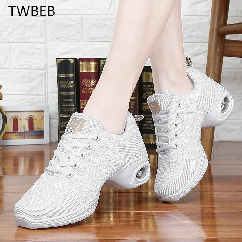 

Sell Well Dancing Shoes for Women Sports Feature Modern Dance Jazz Soft Outsole Breath Shoes Female Waltz Sneakers Wholesale