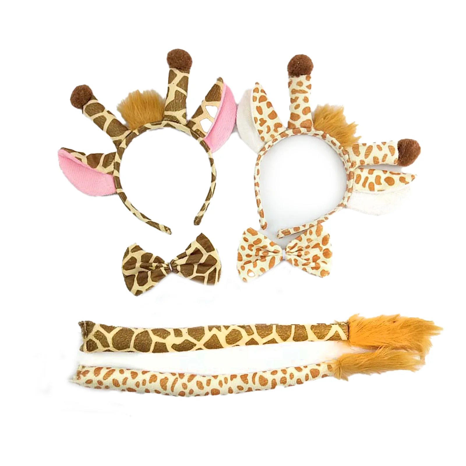 

Косплей-костюм жирафа для детей, комплект с юбкой-пачкой и бантом на уши, Желтый/хаки, для Хэллоуина, карнавала, дня рождения