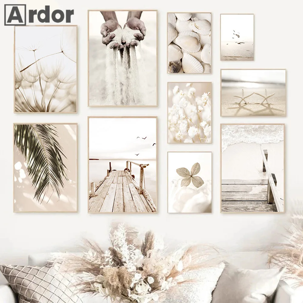 Beige Flower Dandelion Leaf Bridge Poster Canvas Painting Seagull Starfish Shell Wall Art Print Nordic Picture Living Room Decor
Beige Flower Dandelion Leaf Bridge Poster Canvas Painting Seagull Starfish Shell Wall Art Print Nordic Picture Living Room Decor