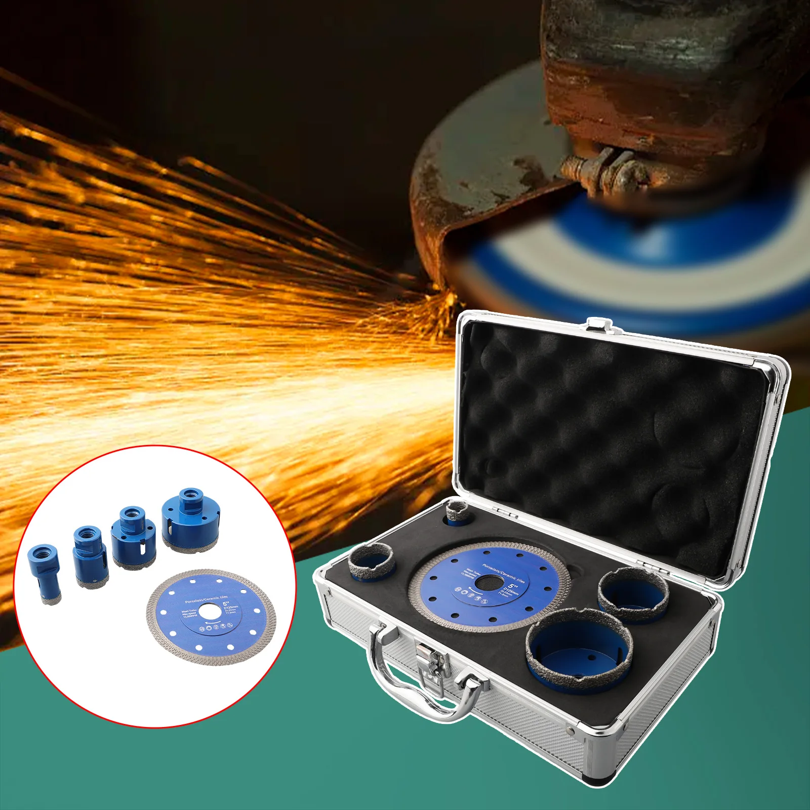 Fast and Efficient Drilling 5pcs/set M14 Hole Opener Cutting Disc Set Perfect for Tiles Marble Concrete and More
Fast and Efficient Drilling 5pcs/set M14 Hole Opener Cutting Disc Set Perfect for Tiles Marble Concrete and More