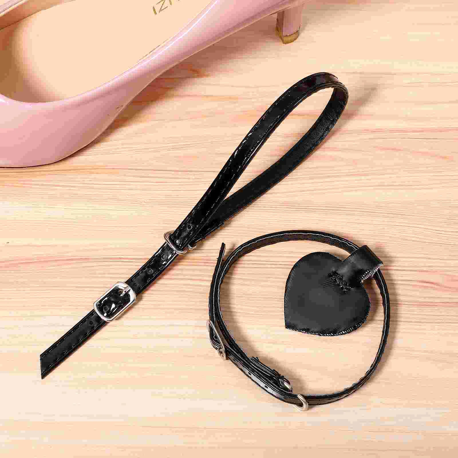 

High Heels Stickers Black Sandals Shoe Straps Shoulder Pad Adhesive Detachable Ankle Miss Shoelace