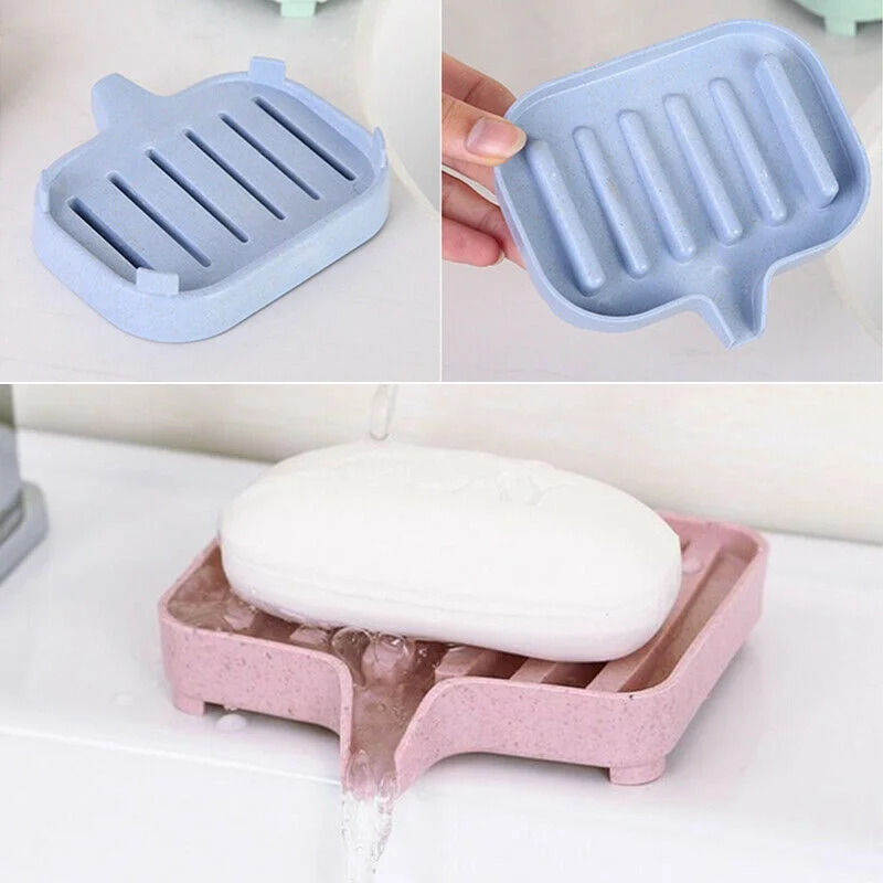 

1pcs Bathroom Draining Soap Dish Drainage Soap Box Storage Box Kitchen Tub Sponge Storage Cup Rack Soap Holder Draining